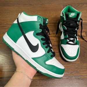 Nike Dunk High GS "Celtics" sneakers size 7Y / W 8.5